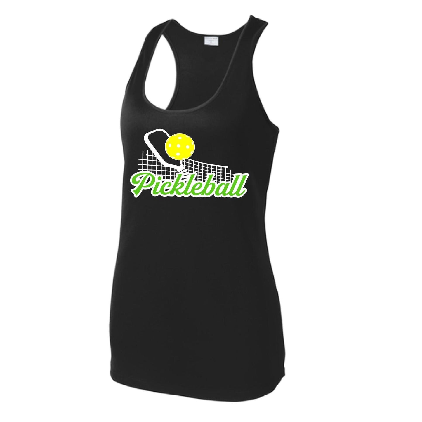 Pickleball Net | Women's Racerback Pickleball Tank | 100% Polyester