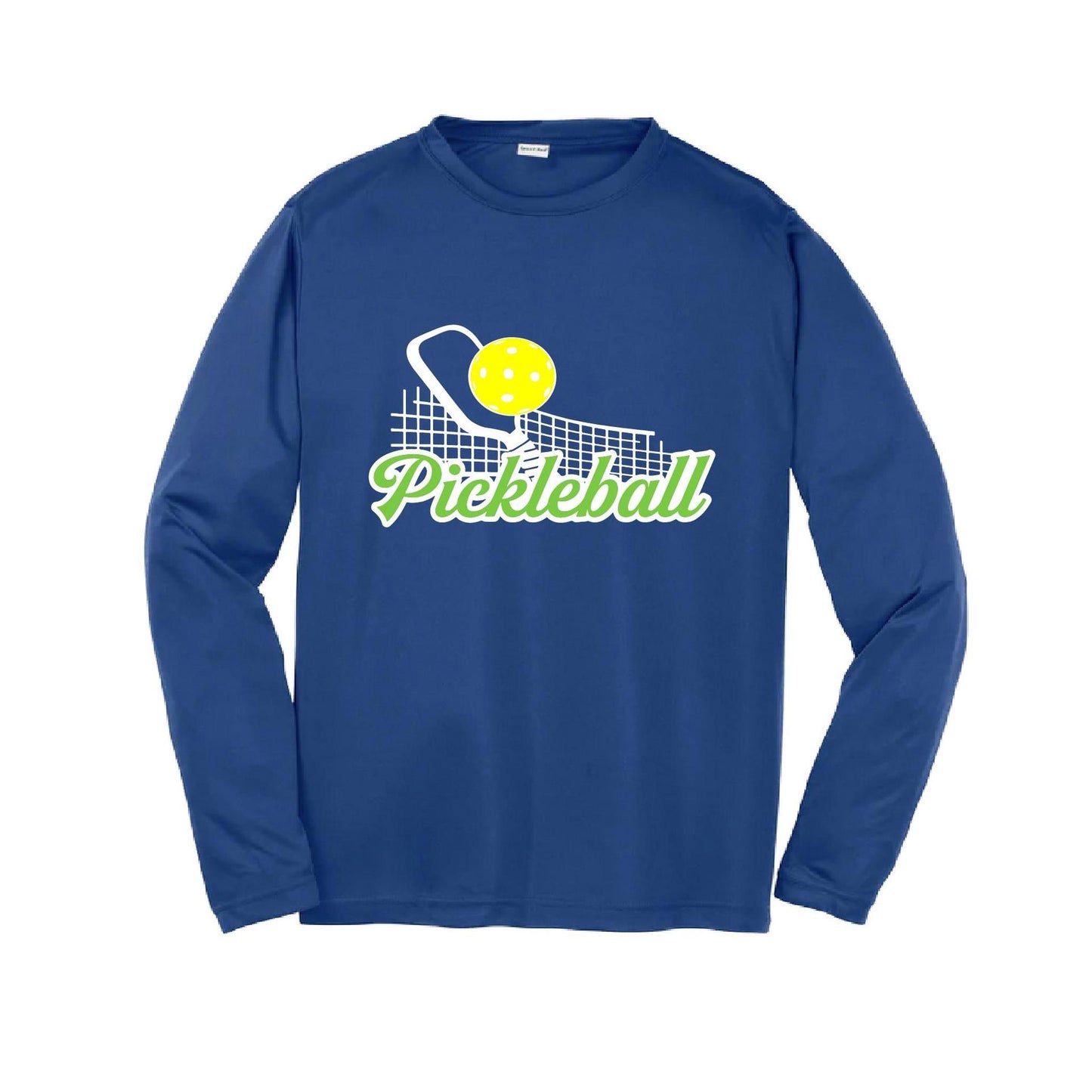 Pickleball Net | Youth Long Sleeve Pickleball Performance T-Shirts | 100% Polyester