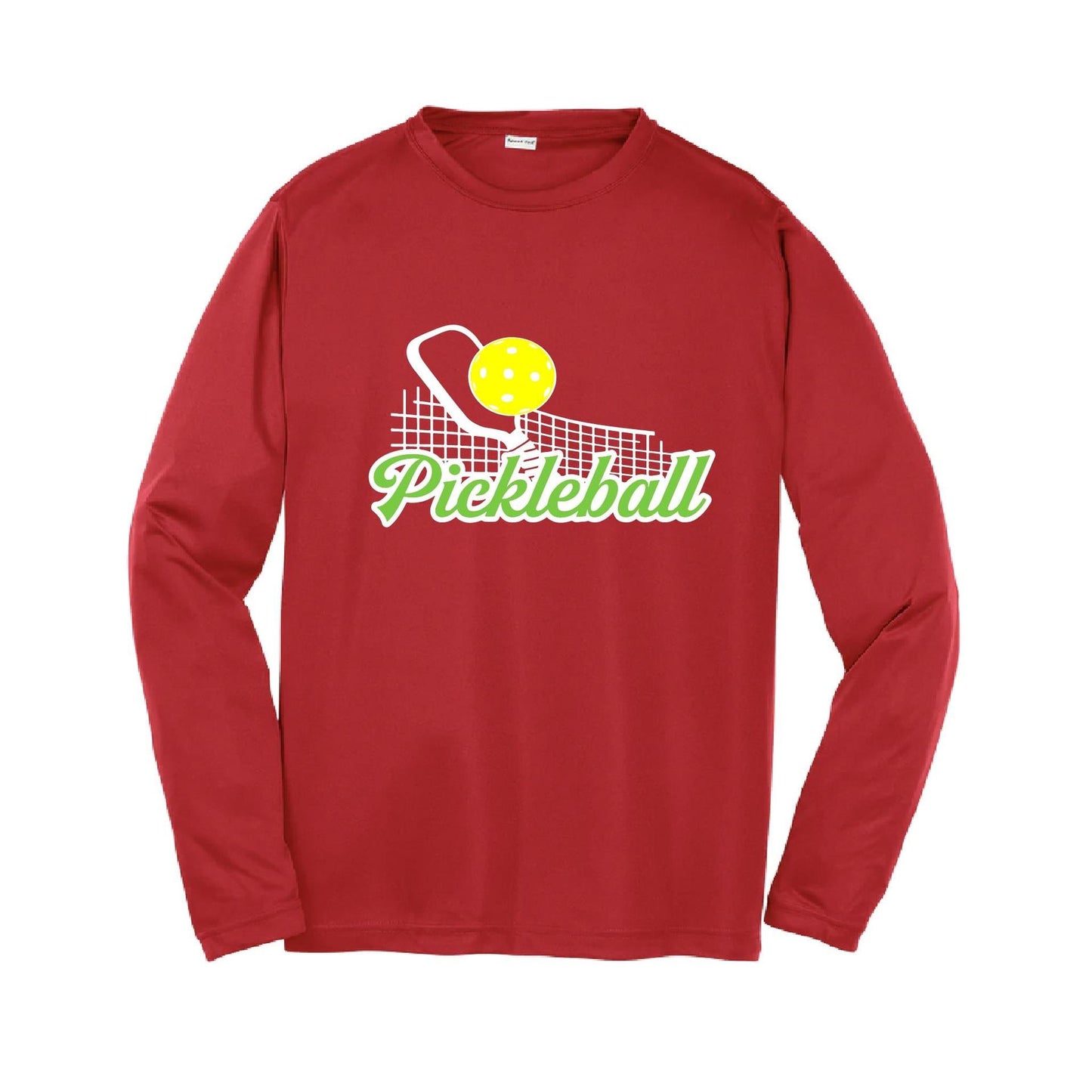 Pickleball Net | Youth Long Sleeve Pickleball Performance T-Shirts | 100% Polyester
