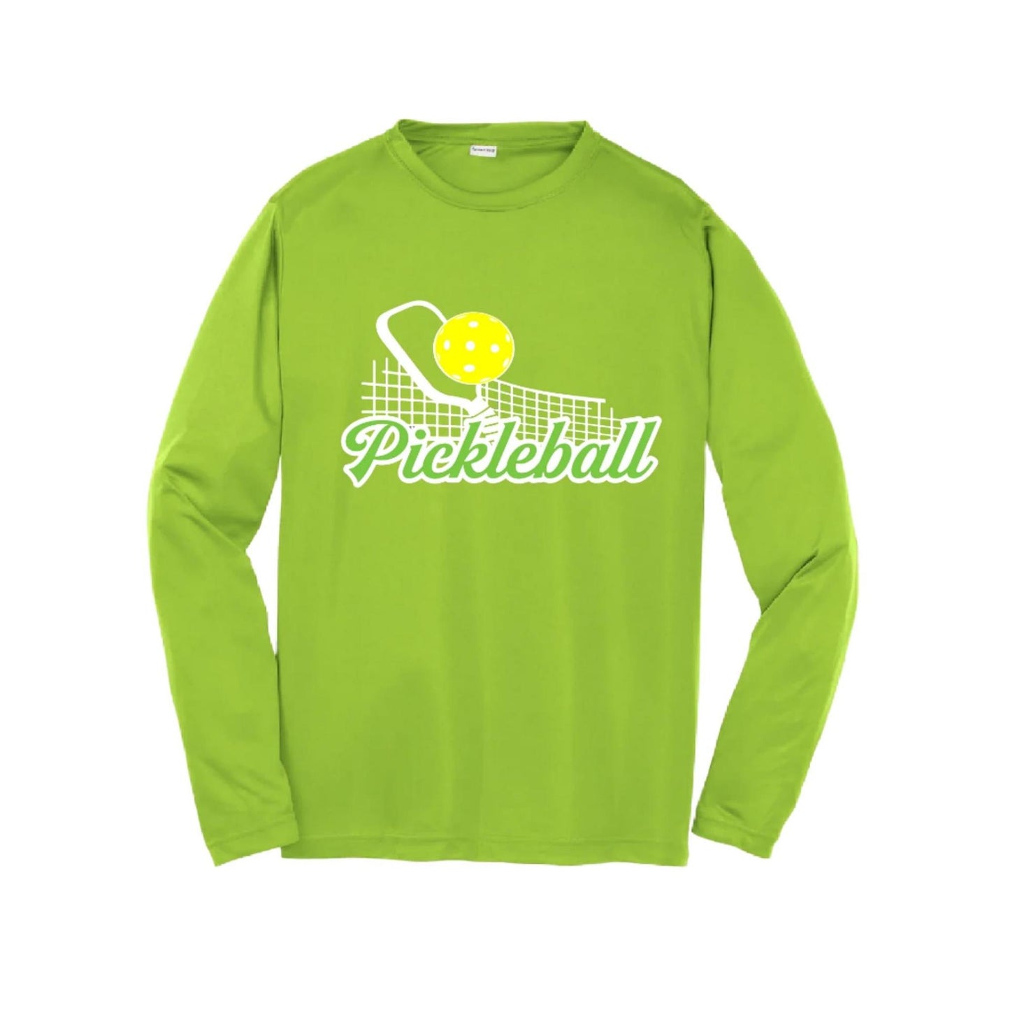 Pickleball Net | Youth Long Sleeve Pickleball Performance T-Shirts | 100% Polyester