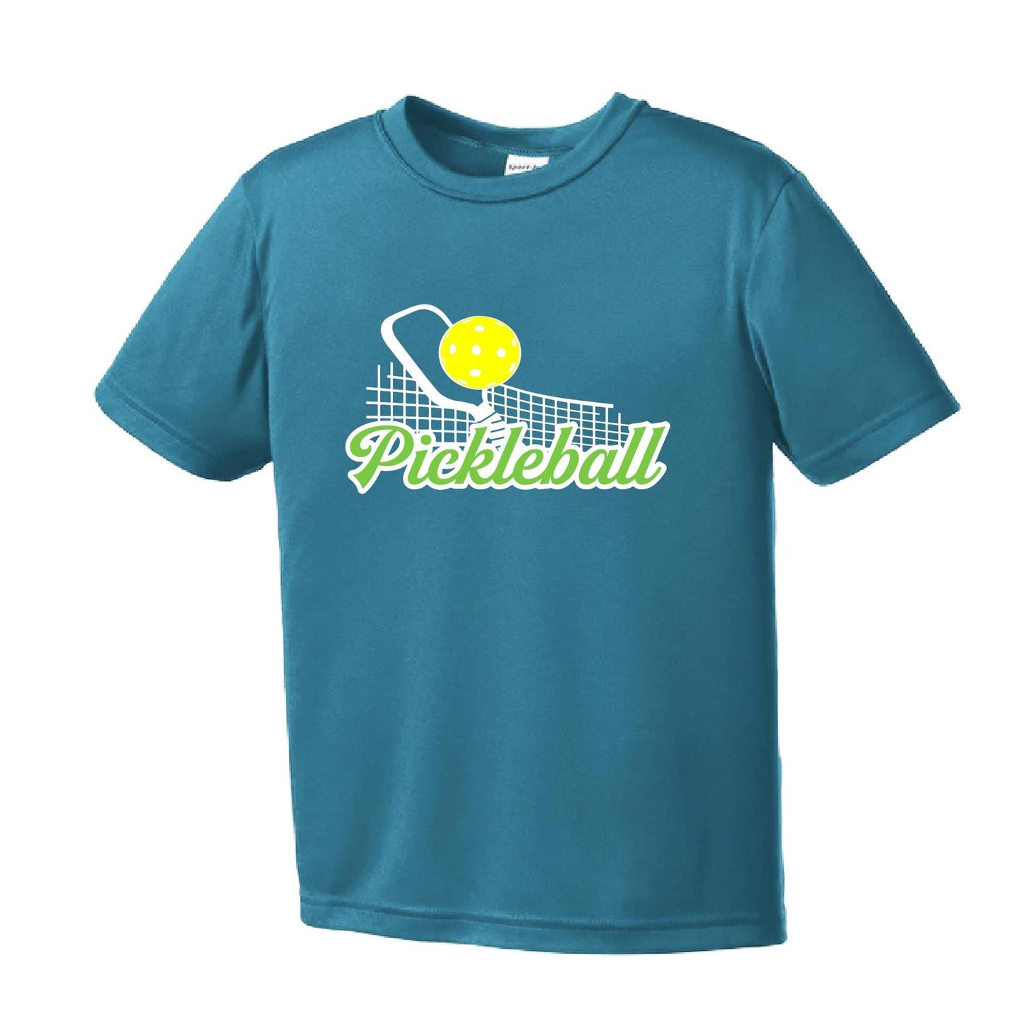 Pickleball Net | Youth Short Sleeve Pickleball Performance T-Shirts | 100% Polyester