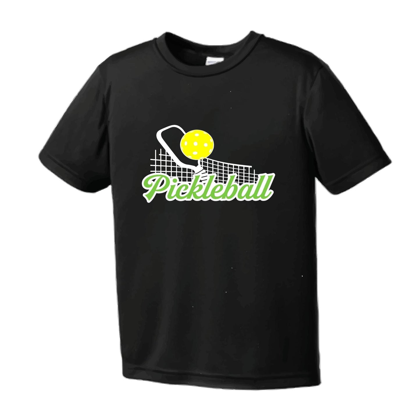 Pickleball Net | Youth Short Sleeve Pickleball Performance T-Shirts | 100% Polyester