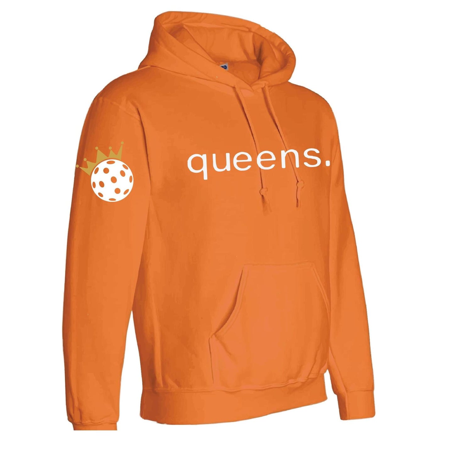 Pickleball Queens and Crown | Unisex Hoodie Pickleball Sweatshirt | 50% Cotton 50% Polyester