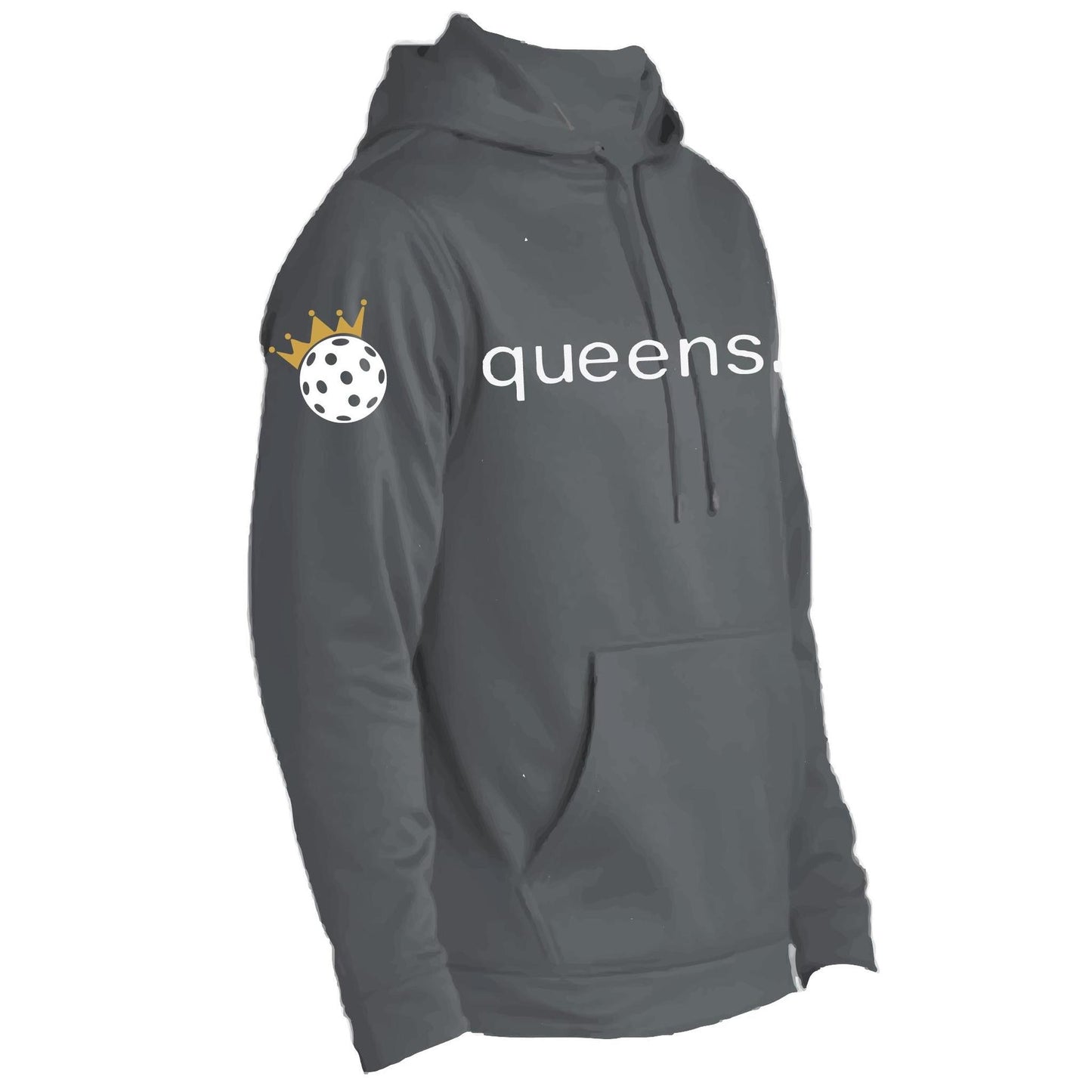 Pickleball Queens and Crown | Unisex Hoodie Pickleball Sweatshirt | 50% Cotton 50% Polyester