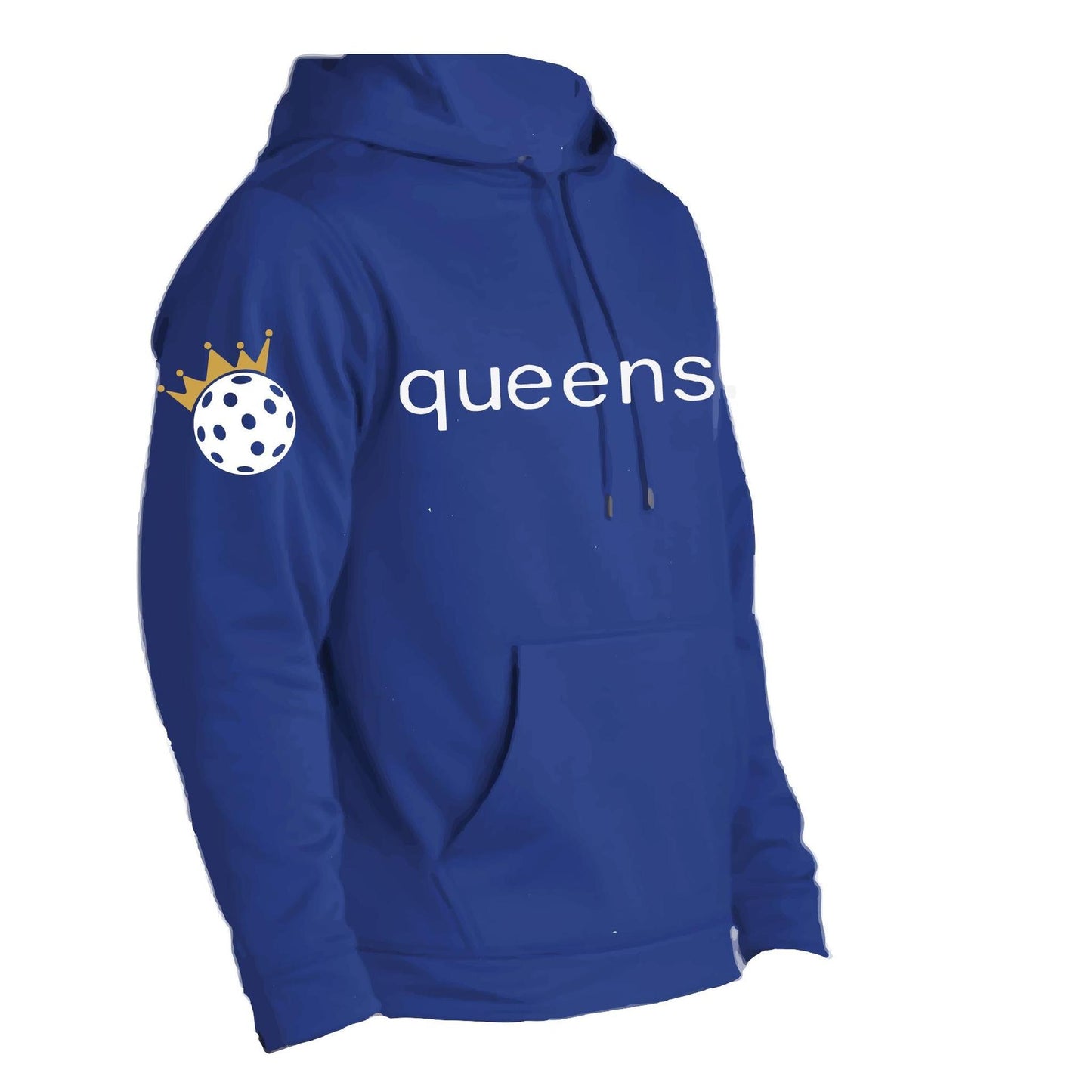 Pickleball Queens and Crown | Unisex Hoodie Pickleball Sweatshirt | 50% Cotton 50% Polyester