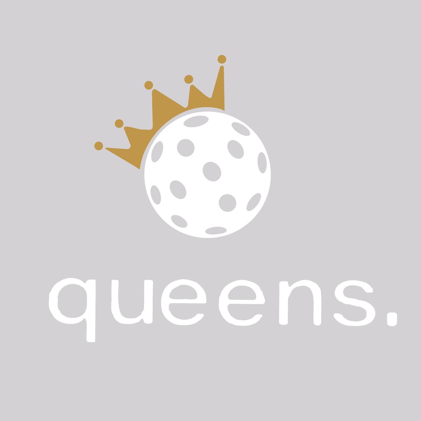 Pickleball Queens and Crown | Women’s Short Sleeve Crewneck Athletic Performance T-Shirts | 100% Polyester