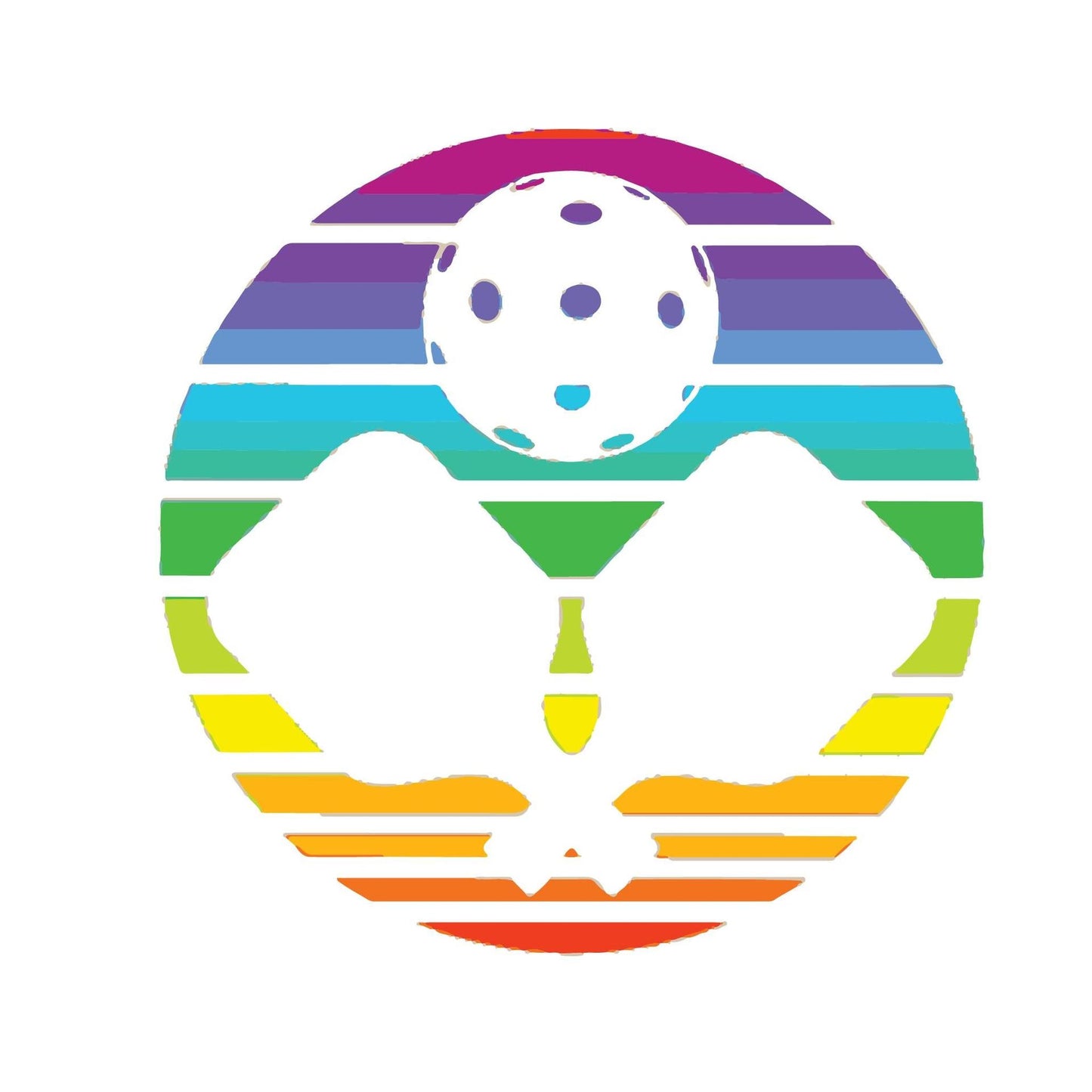 Pickleball Rainbow | Infant Short Sleeve One Piece Outfit | 100% Cotton