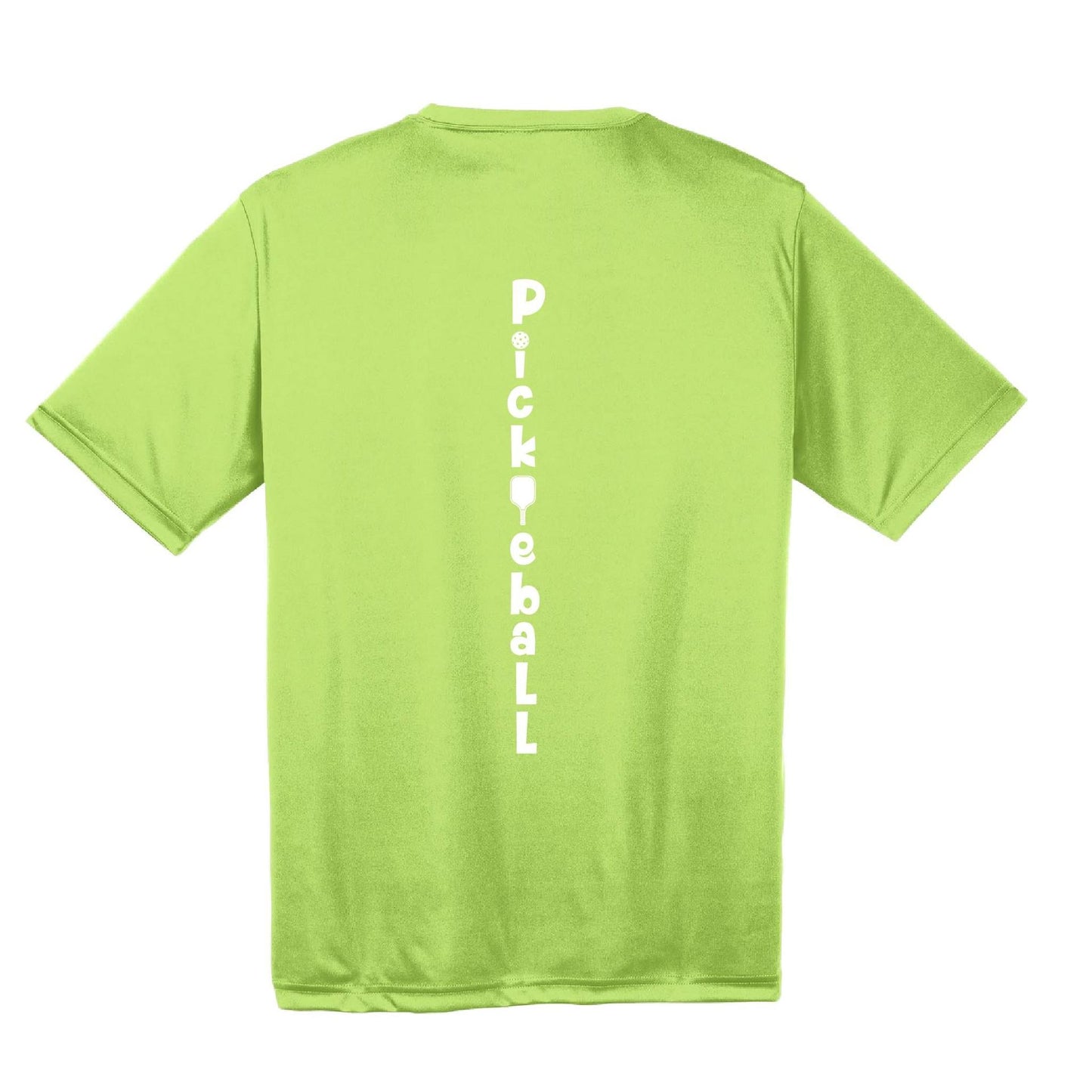 Pickleball Vertical (Customizable) | Men's Short Sleeve Athletic Pickleball Performance T-Shirt | 100% Polyester