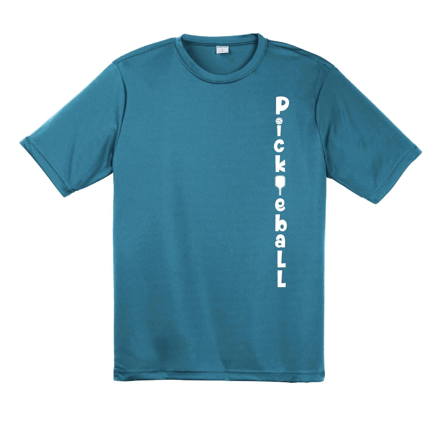 Pickleball Vertical (Customizable) | Men's Short Sleeve Athletic Pickleball Performance T-Shirt | 100% Polyester