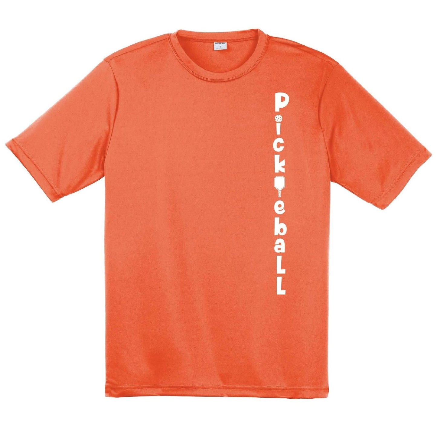 Pickleball Vertical (Customizable) | Men's Short Sleeve Athletic Pickleball Performance T-Shirt | 100% Polyester