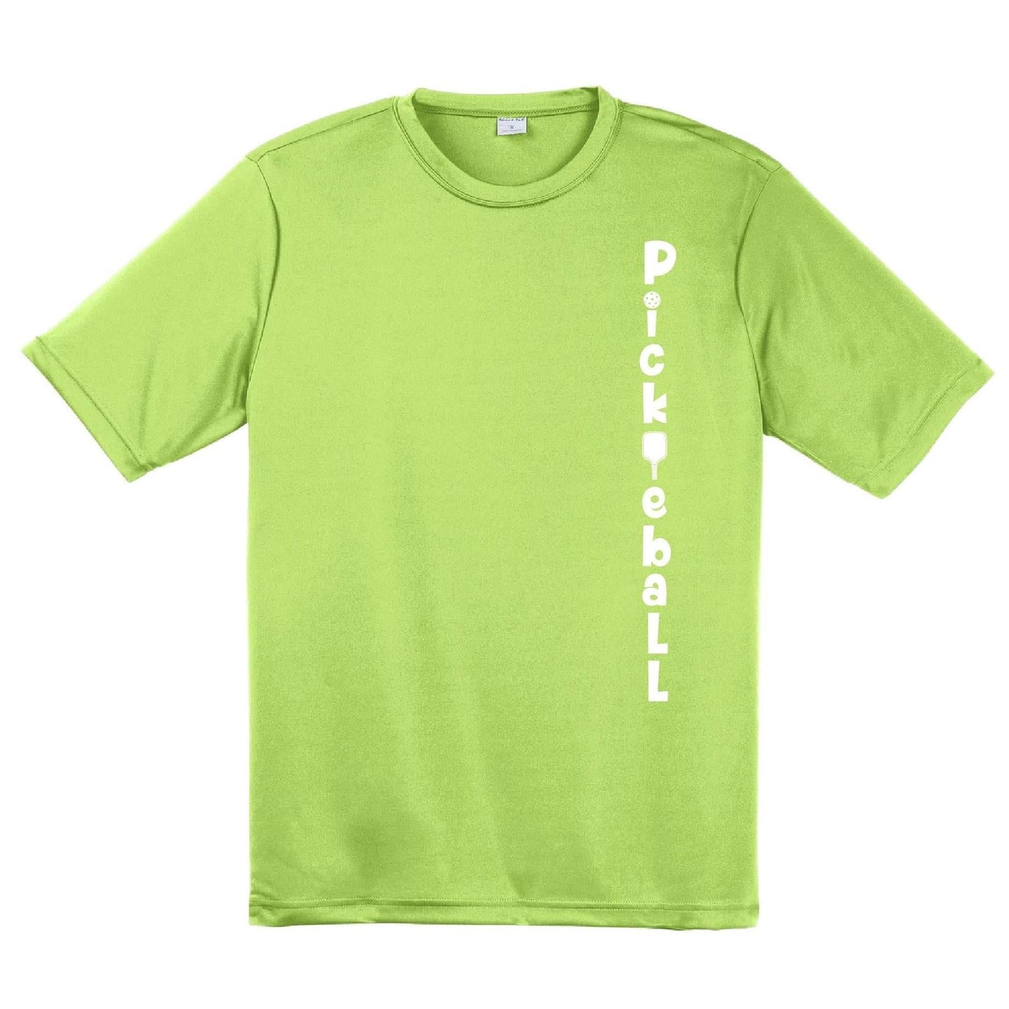 Pickleball Vertical (Customizable) | Men's Short Sleeve Athletic Pickleball Performance T-Shirt | 100% Polyester