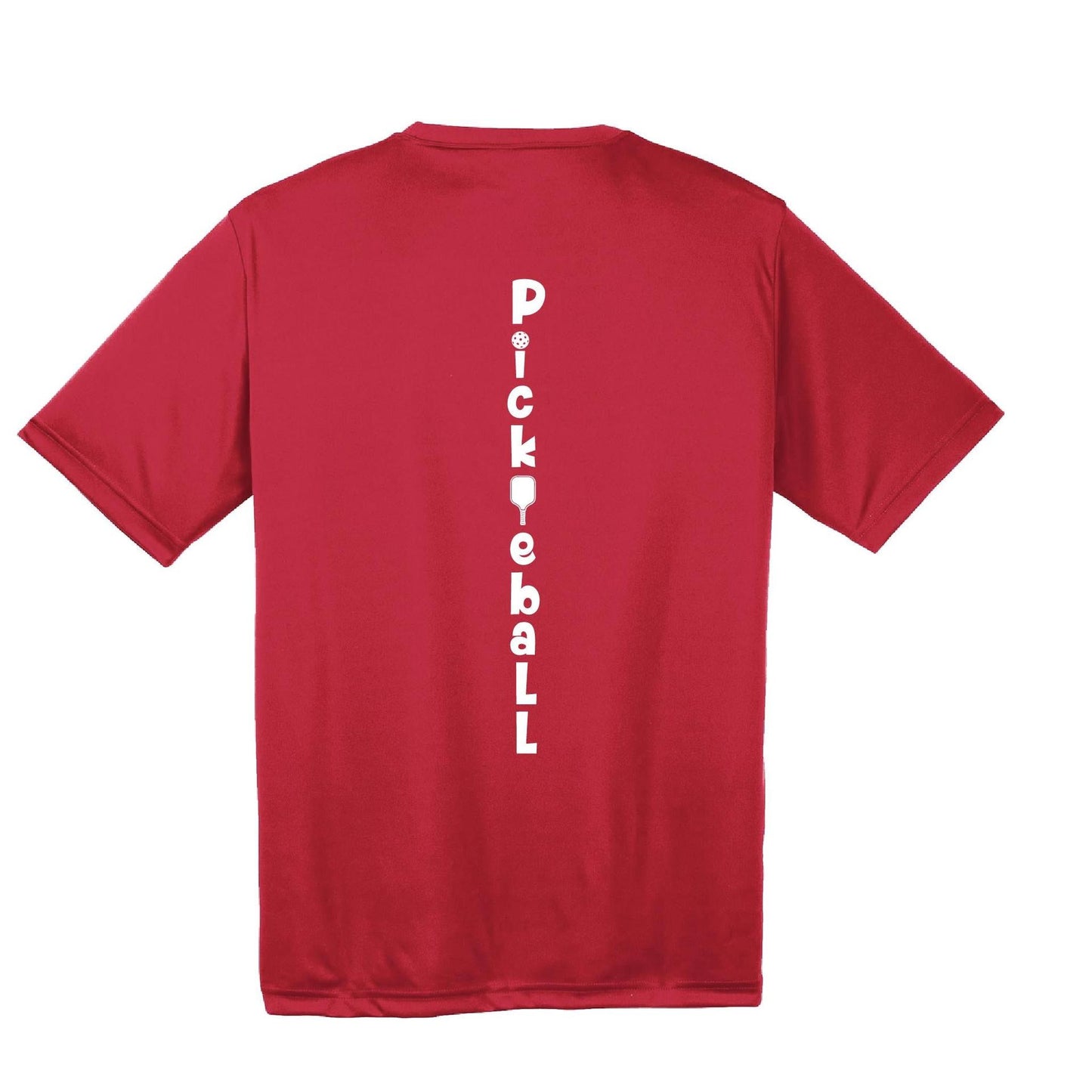 Pickleball Vertical (Customizable) | Men's Short Sleeve Athletic Pickleball Performance T-Shirt | 100% Polyester