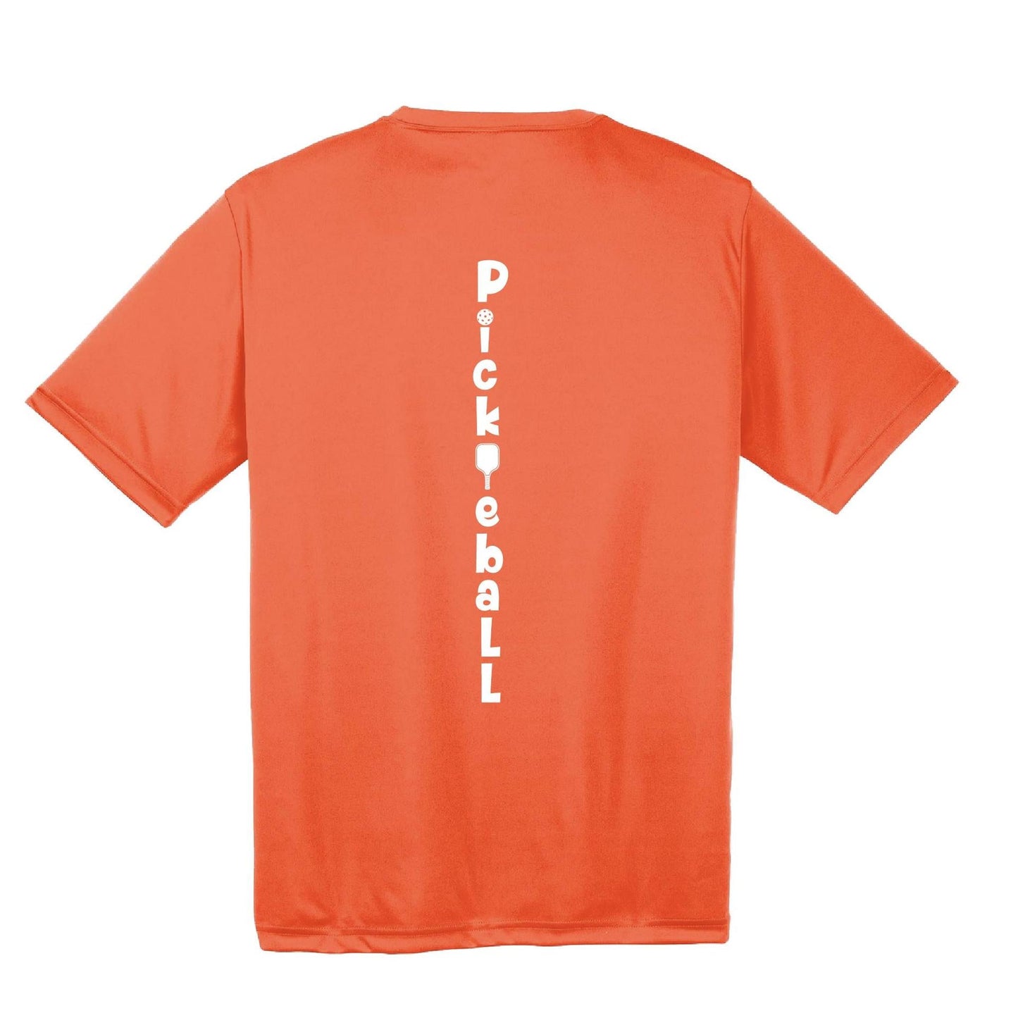 Pickleball Vertical (Customizable) | Men's Short Sleeve Athletic Pickleball Performance T-Shirt | 100% Polyester