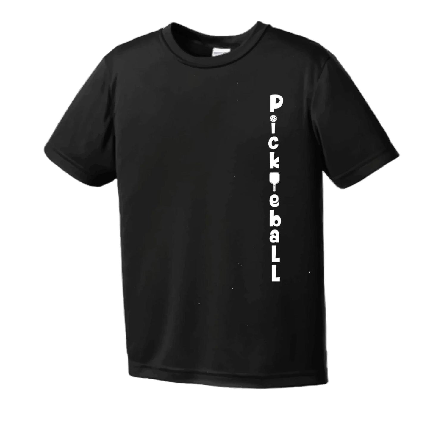 Pickleball Vertical (Customizable) | Men's Short Sleeve Athletic Pickleball Performance T-Shirt | 100% Polyester
