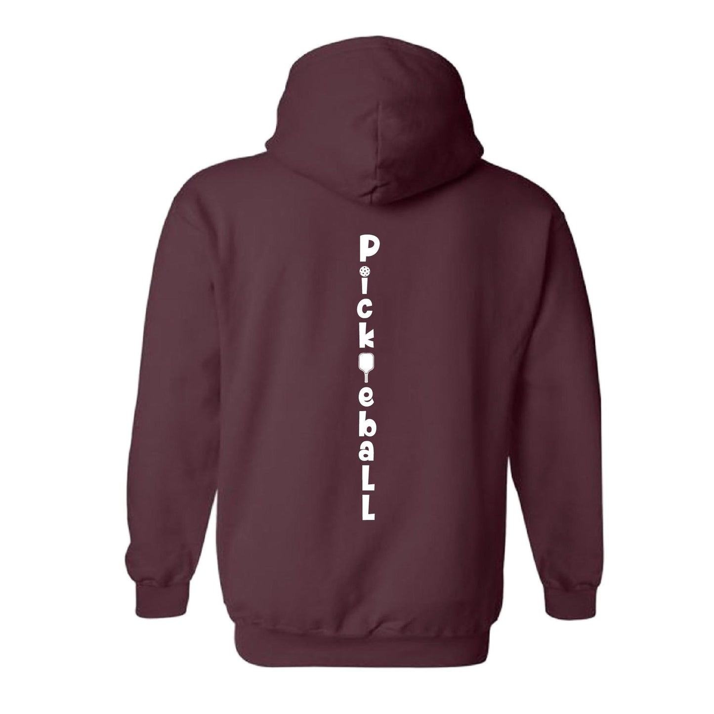 Pickleball Vertical (Customizable) | Unisex Hoodie Pickleball Sweatshirt | 50% Cotton 50% Polyester