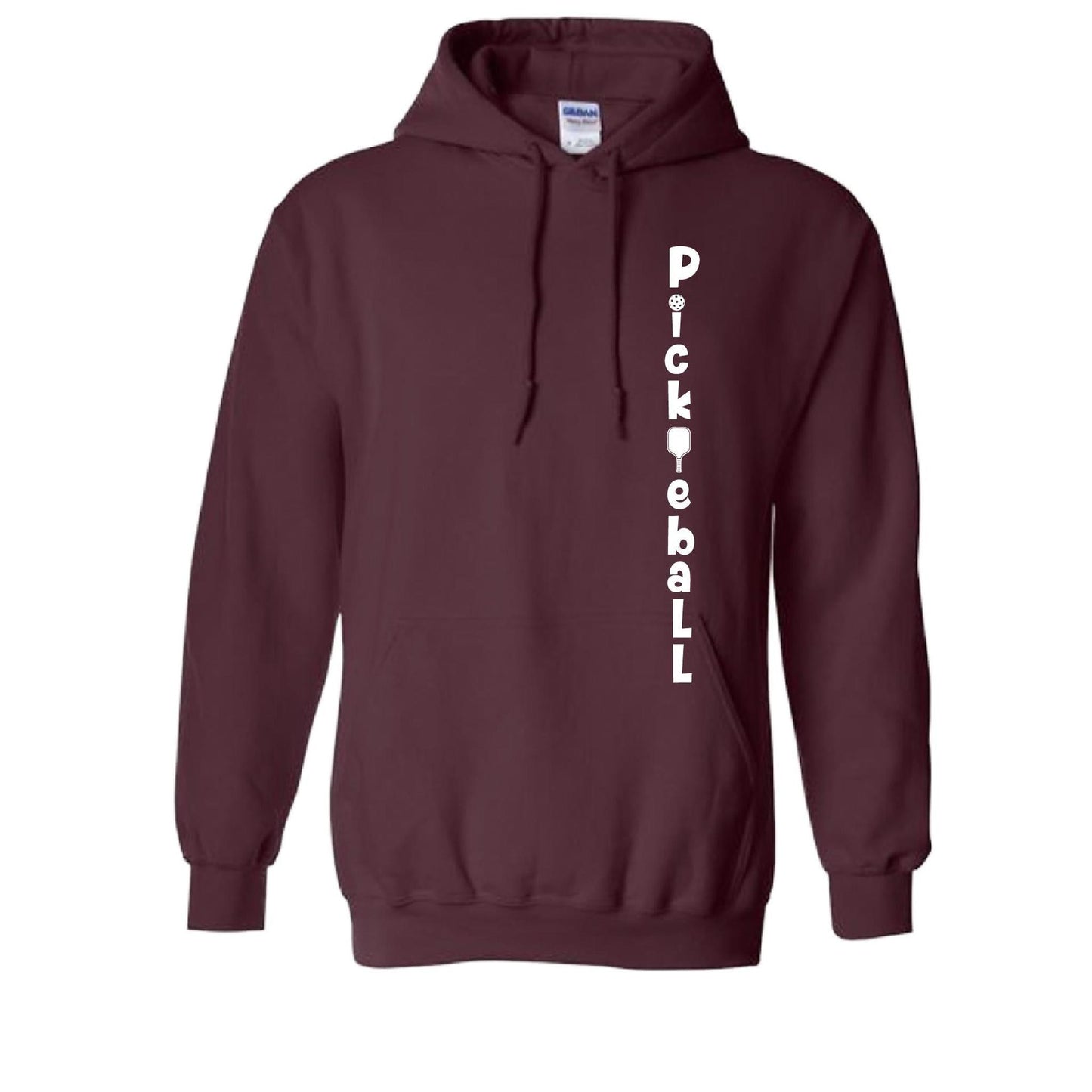 Pickleball Vertical (Customizable) | Unisex Hoodie Pickleball Sweatshirt | 50% Cotton 50% Polyester