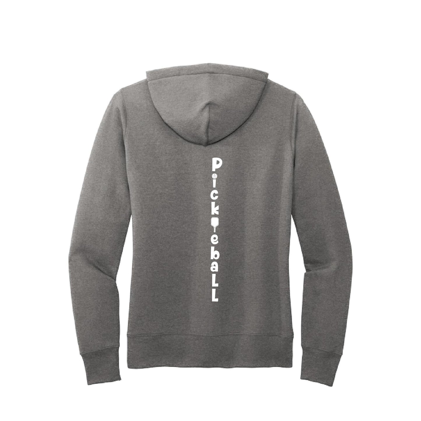 Pickleball Vertical (Customizable) | Women’s Fitted Hoodie Pickleball Sweatshirt | 50% Cotton 50% Poly Fleece