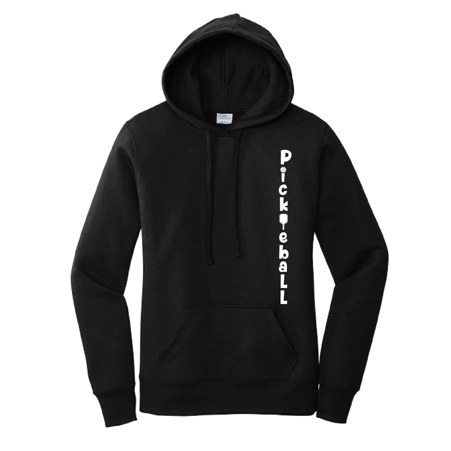 Pickleball Vertical (Customizable) | Women’s Fitted Hoodie Pickleball Sweatshirt | 50% Cotton 50% Poly Fleece