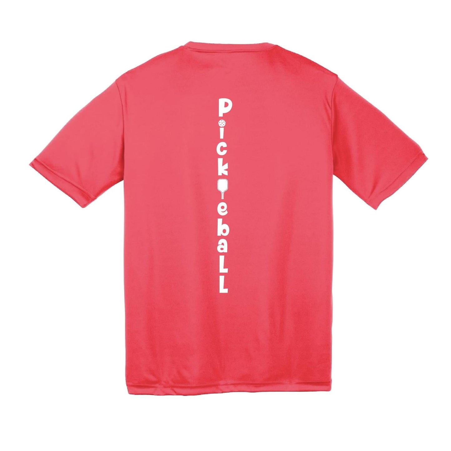 Pickleball Vertical (Customizable) | Youth Short Sleeve Pickleball Performance T-Shirts | 100% Polyester