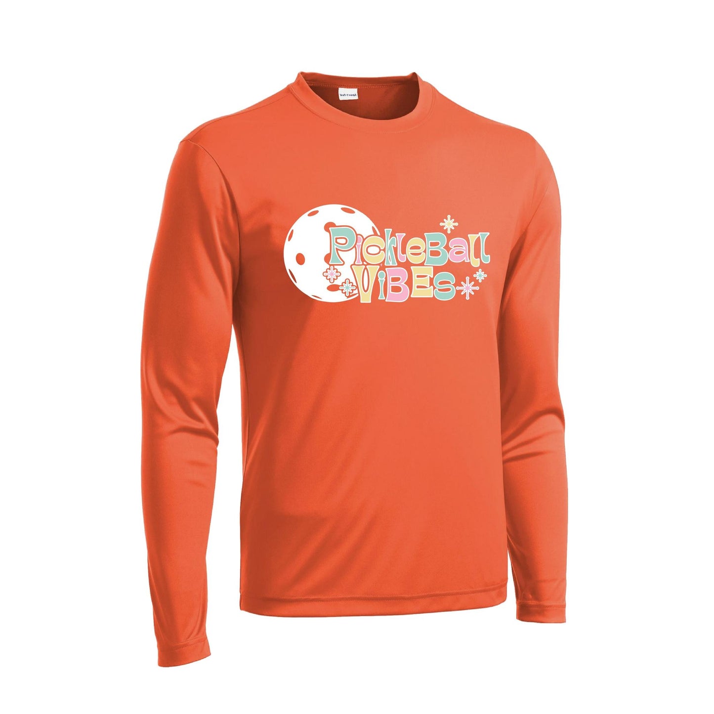 Pickleball Vibes | Men's Long Sleeve Athletic Performance T-Shirt | 100% Polyester