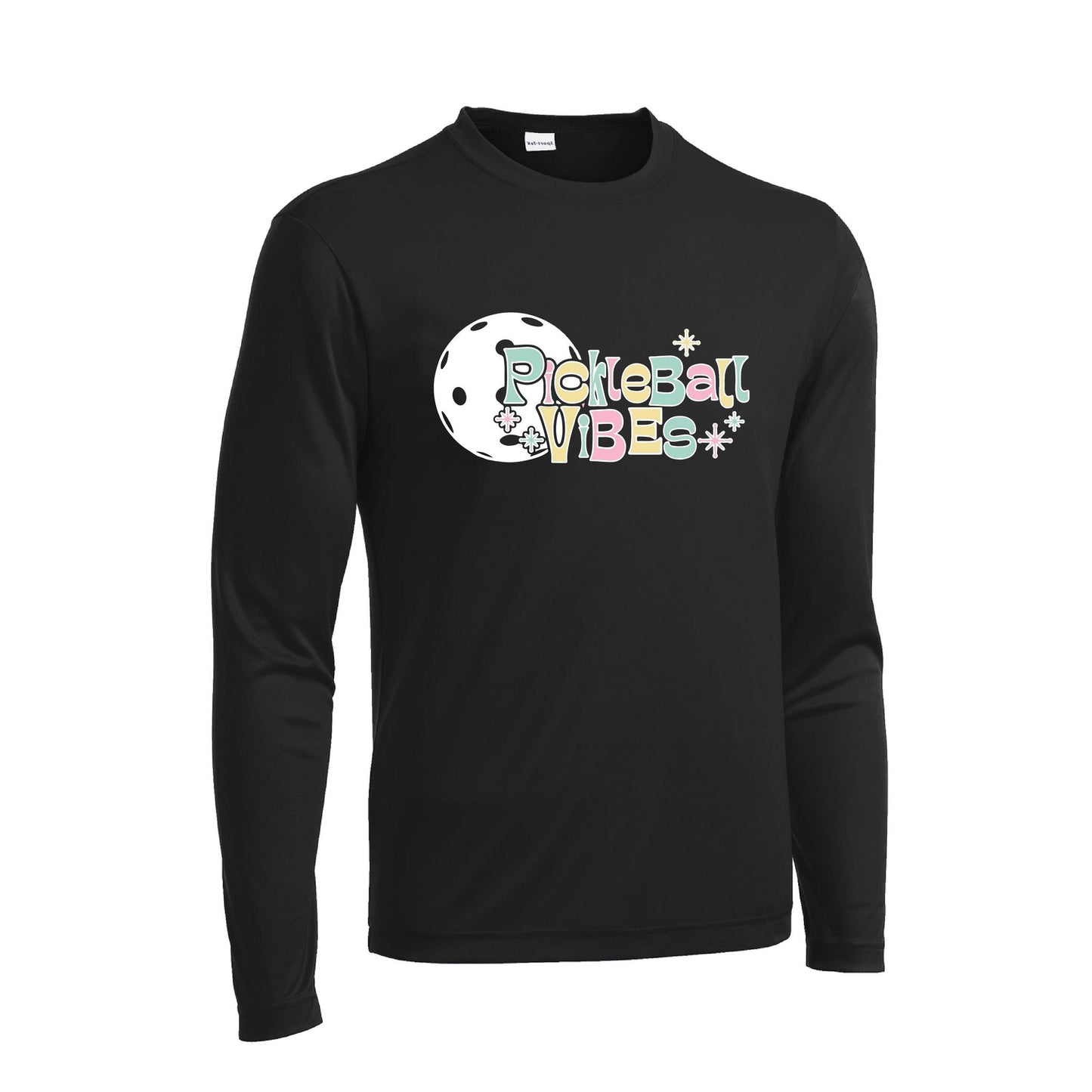 Pickleball Vibes | Men's Long Sleeve Athletic Performance T-Shirt | 100% Polyester