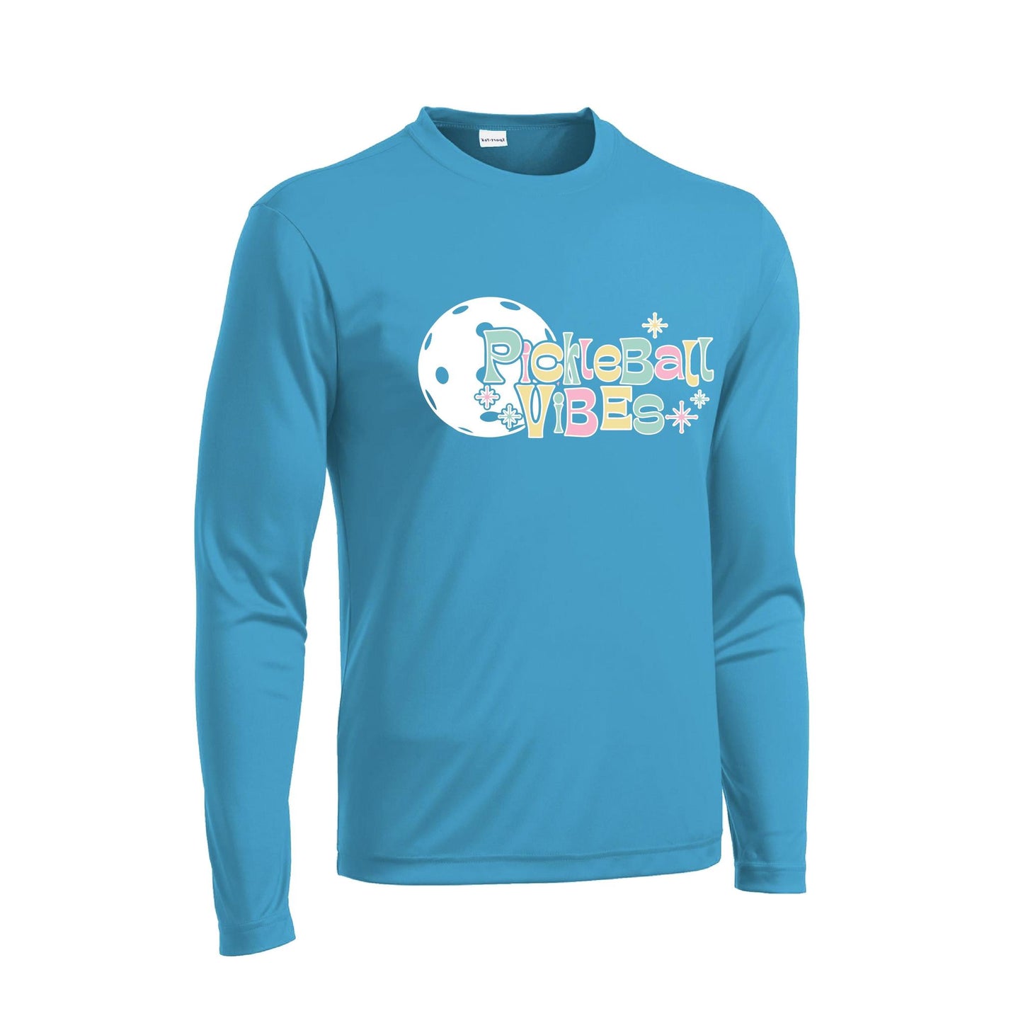 Pickleball Vibes | Men's Long Sleeve Athletic Performance T-Shirt | 100% Polyester