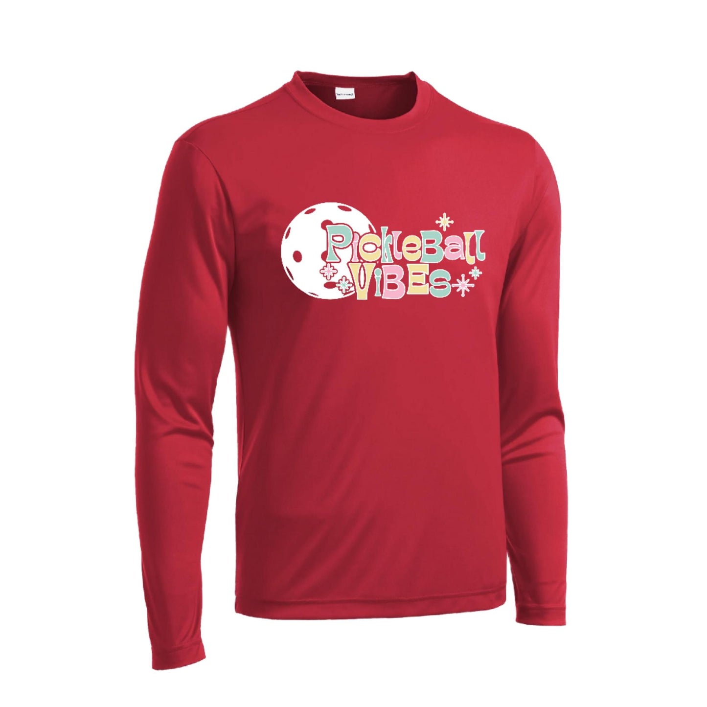 Pickleball Vibes | Men's Long Sleeve Athletic Performance T-Shirt | 100% Polyester