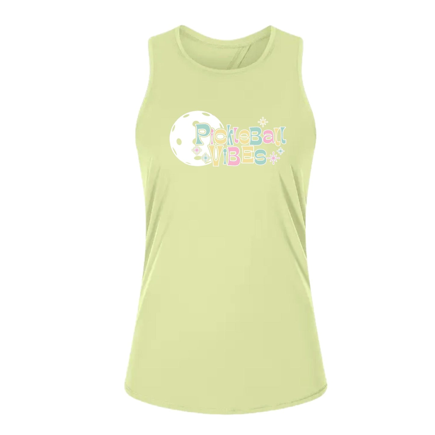 Pickleball Vibes | Women's Split Back or Tied Back Pickleball Tank | 80/20 Nylon Spandex Mix
