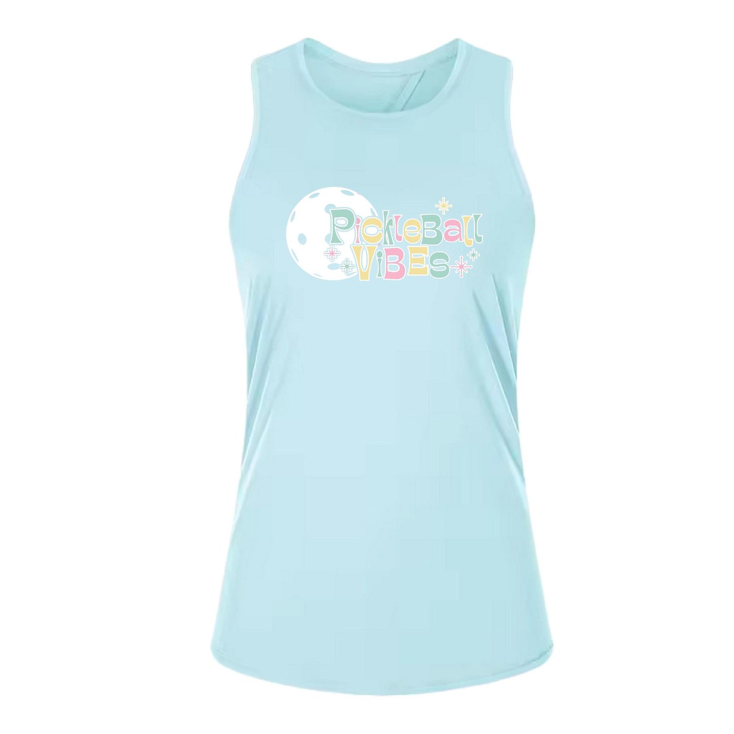 Pickleball Vibes | Women's Split Back or Tied Back Pickleball Tank | 80/20 Nylon Spandex Mix