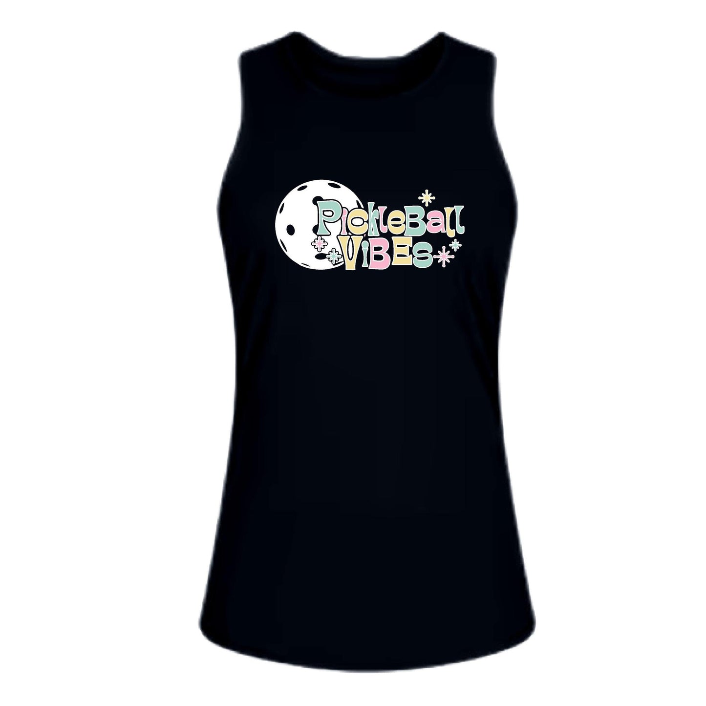 Pickleball Vibes | Women's Split Back or Tied Back Pickleball Tank | 80/20 Nylon Spandex Mix