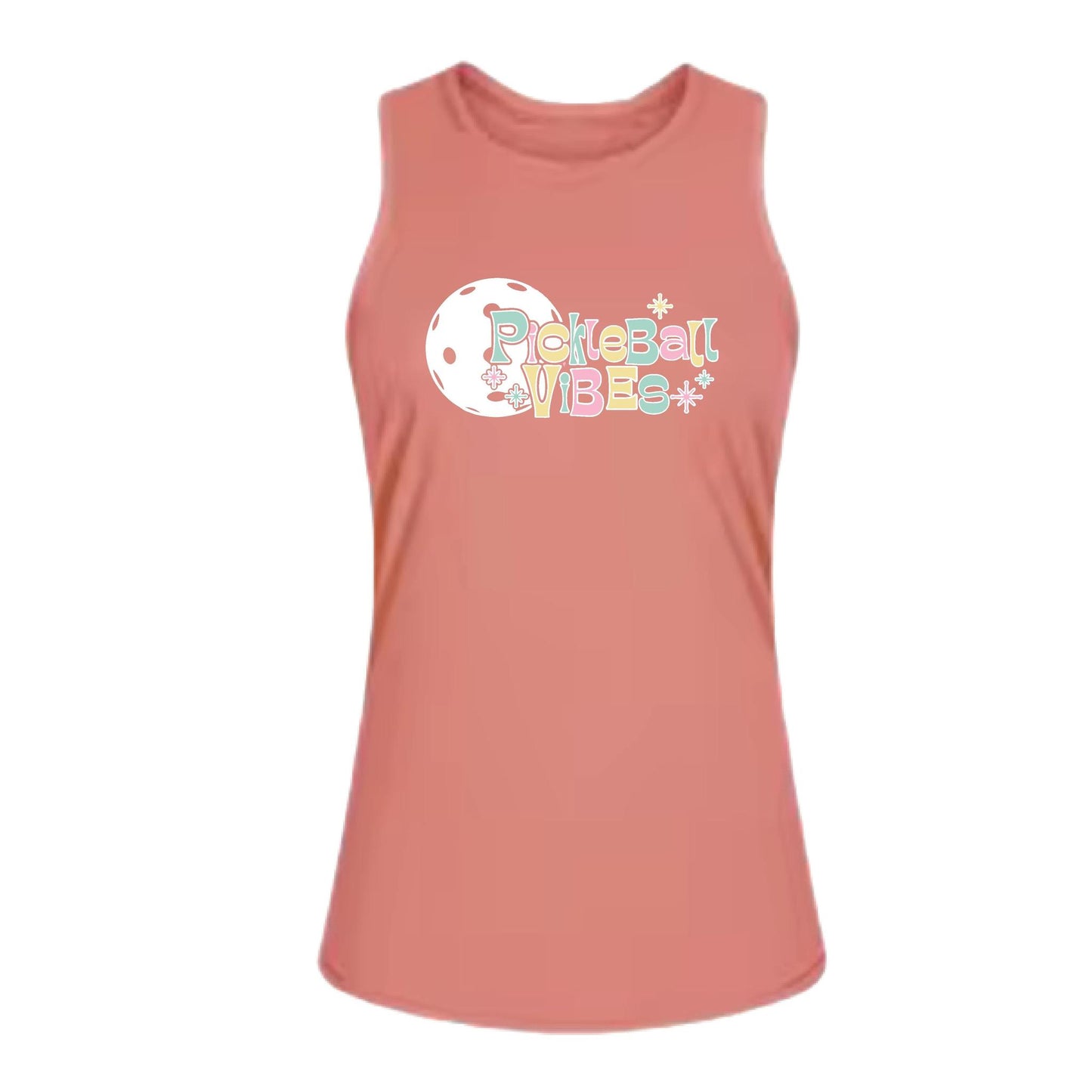 Pickleball Vibes | Women's Split Back or Tied Back Pickleball Tank | 80/20 Nylon Spandex Mix