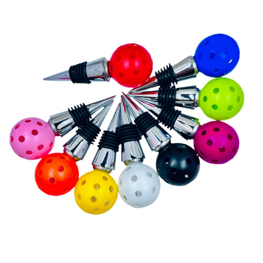 Pickleball Wine Bottle Stopper (Customizable) | Fun Pickleball Gifts