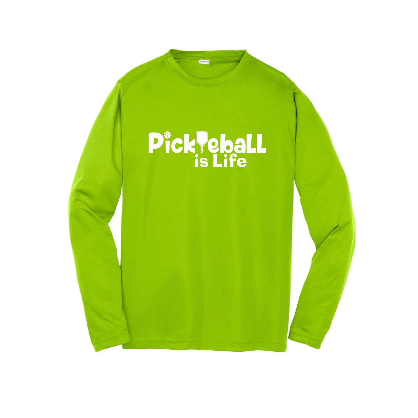 Pickleball is Life | Youth Long Sleeve Pickleball Performance T-Shirts | 100% Polyester