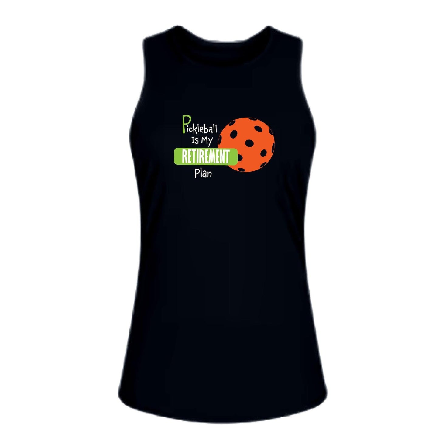 Pickleball is my Retirement Plan | Women's Split Back or Tied Back Pickleball Tank | 80/20 Nylon Spandex Mix