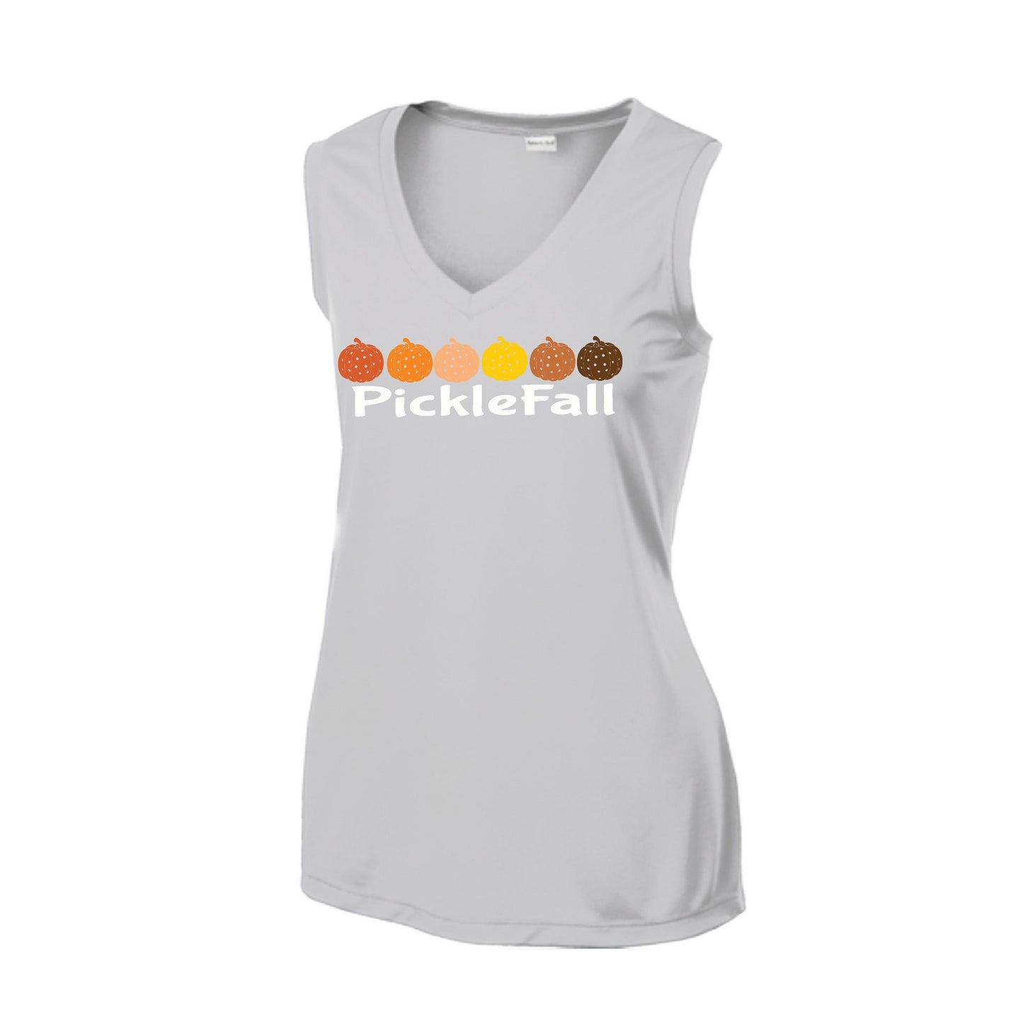 Picklefall | Women’s Sleeveless Pickleball Performance T-Shirt | 100% Polyester