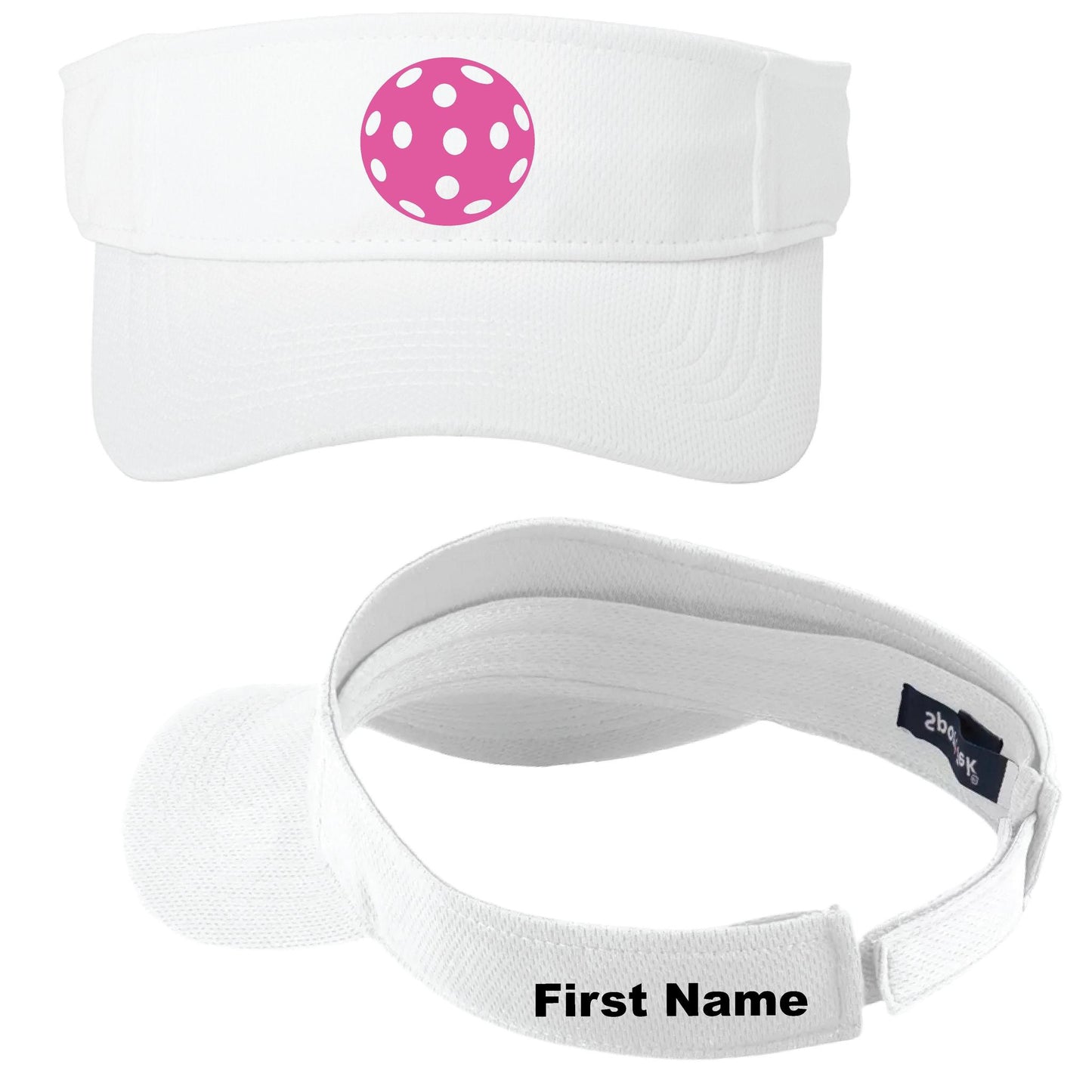 Pink Ballers | Customizable White Hat | 100% Polyester