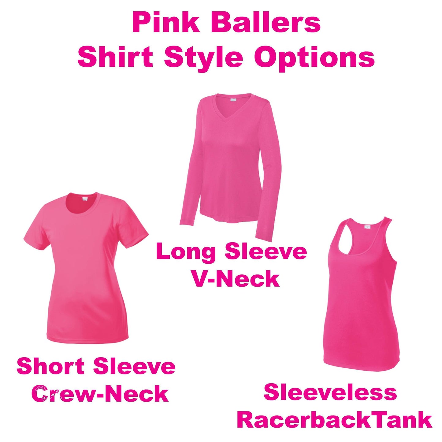 Pink Ballers | Customizable White Visor | 100% Polyester