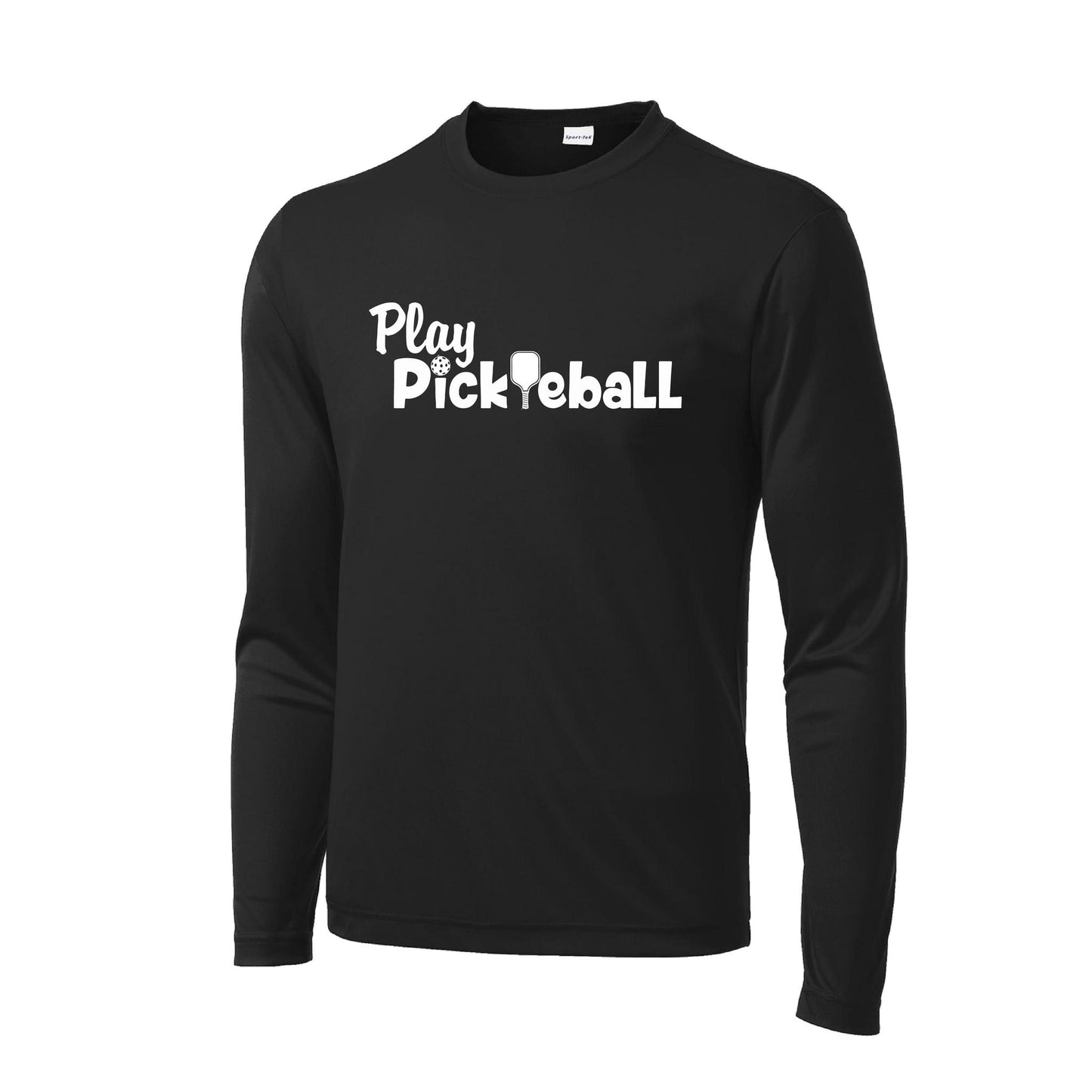 Play Pickleball | Men's Long Sleeve Pickleball Performance T-Shirt | 100% Polyester