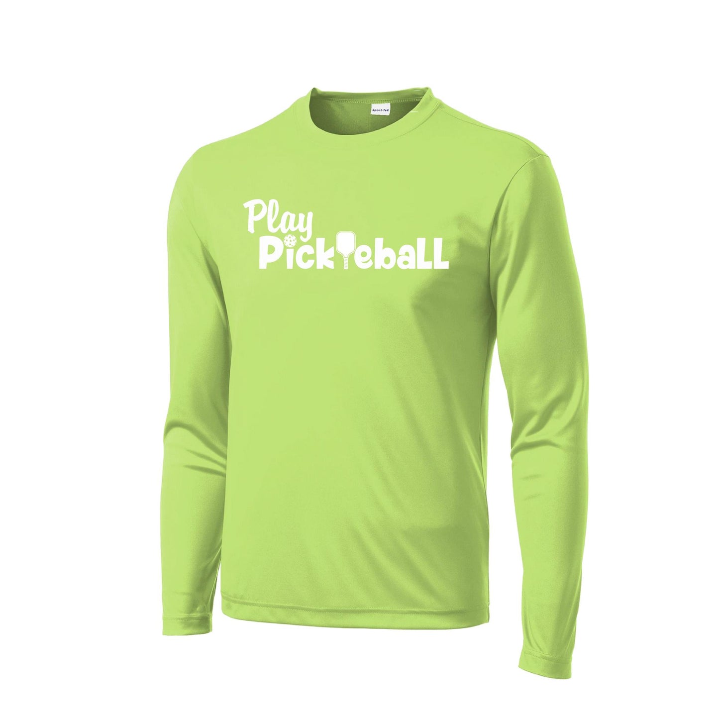 Play Pickleball | Men's Long Sleeve Pickleball Performance T-Shirt | 100% Polyester