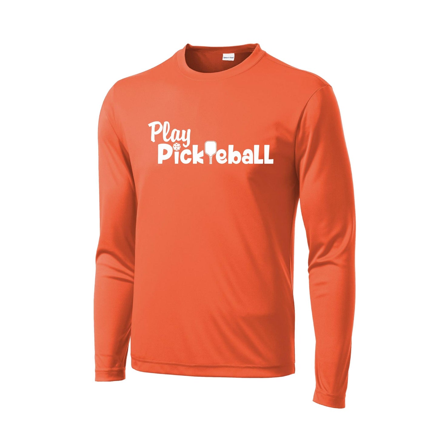 Play Pickleball | Men's Long Sleeve Pickleball Performance T-Shirt | 100% Polyester