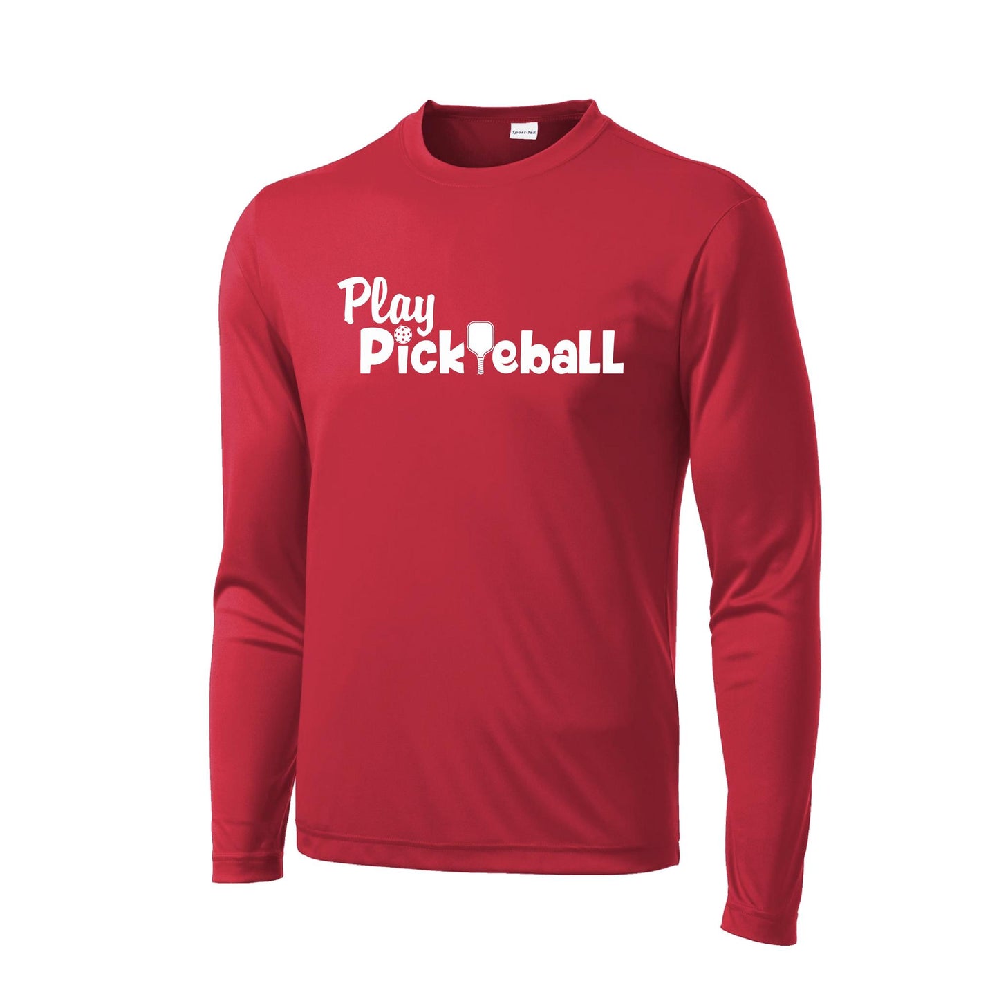 Play Pickleball | Men's Long Sleeve Pickleball Performance T-Shirt | 100% Polyester