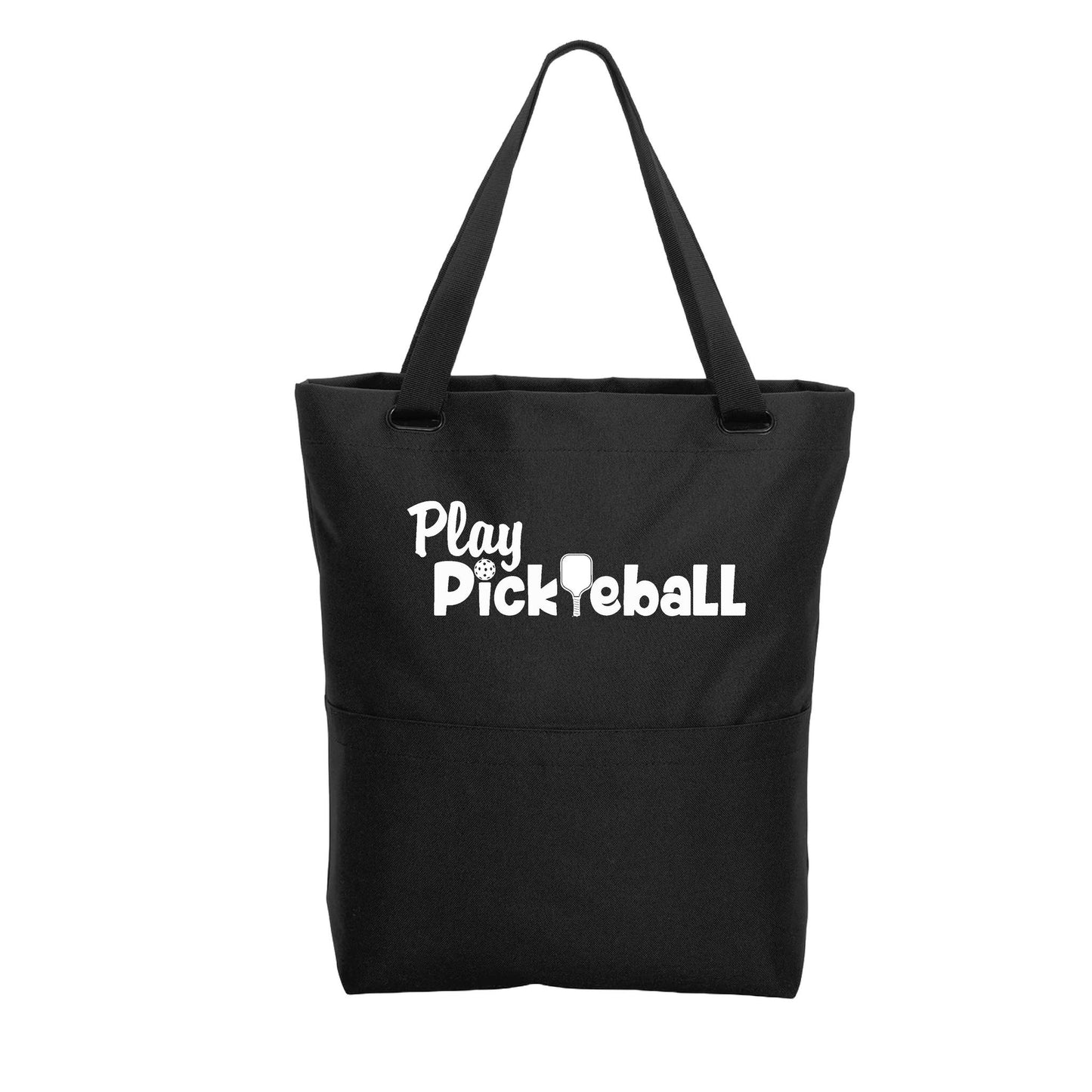 Play Pickleball | Pickleball Sports Convertible Tote Bag | Medium Size Court Tote Bag