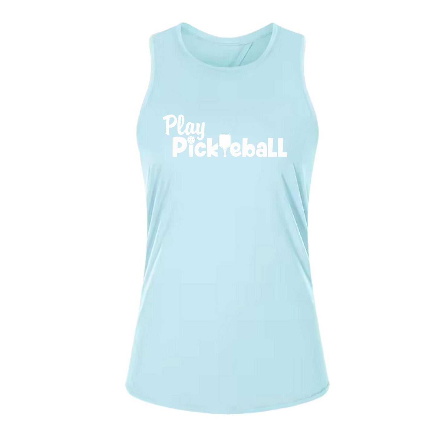 Play Pickleball | Women's Split Back or Tied Back Pickleball Tank | 80/20 Nylon Spandex Mix
