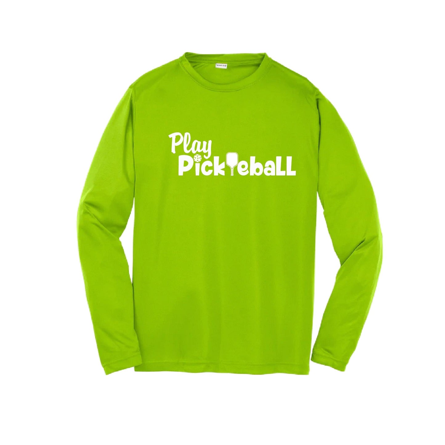 Play Pickleball | Youth Long Sleeve Pickleball Performance T-Shirts | 100% Polyester