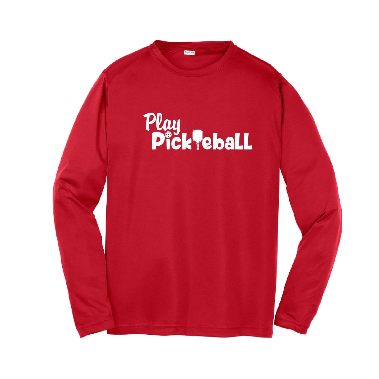 Play Pickleball | Youth Long Sleeve Pickleball Performance T-Shirts | 100% Polyester