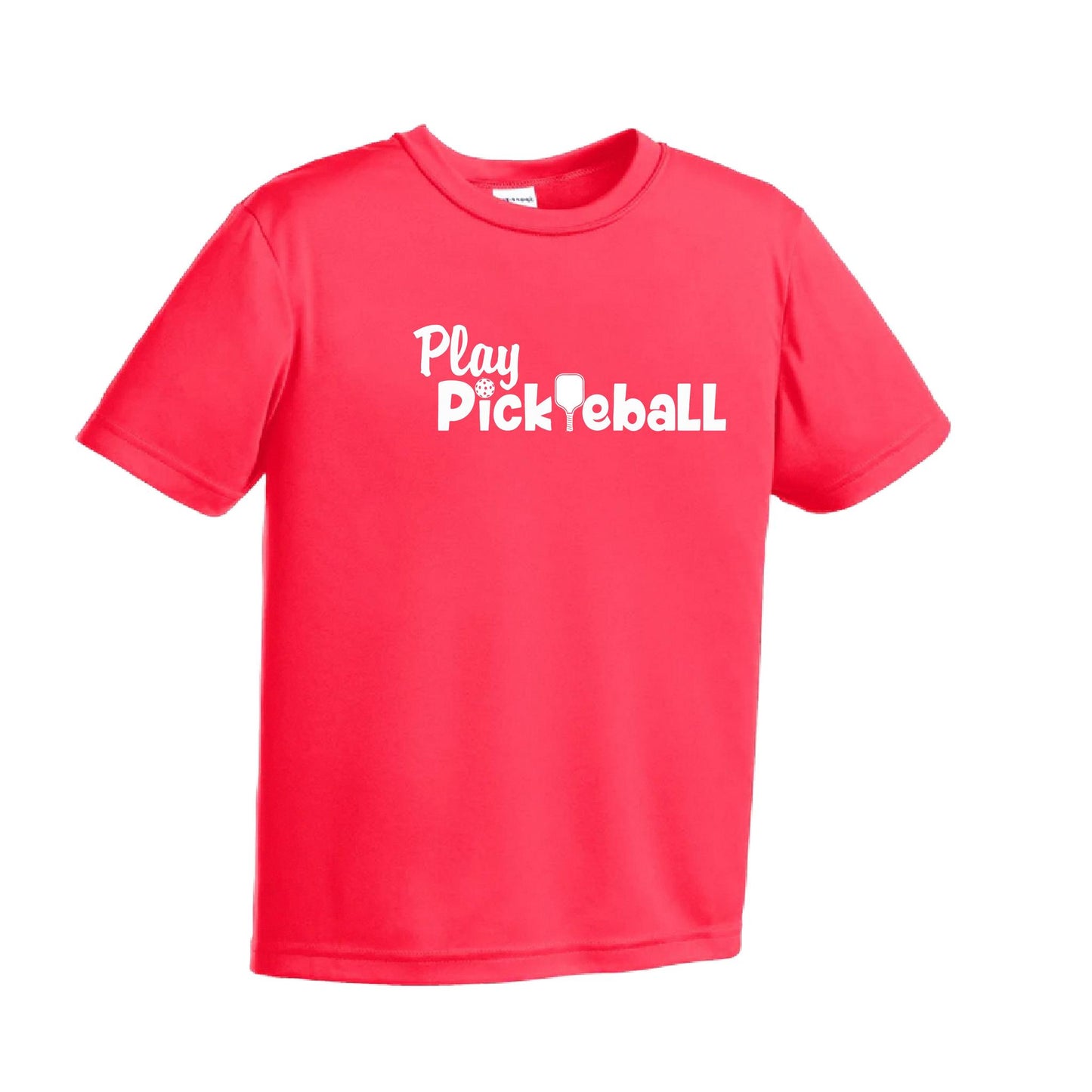 Play Pickleball | Youth Short Sleeve Pickleball Performance T-Shirts | 100% Polyester