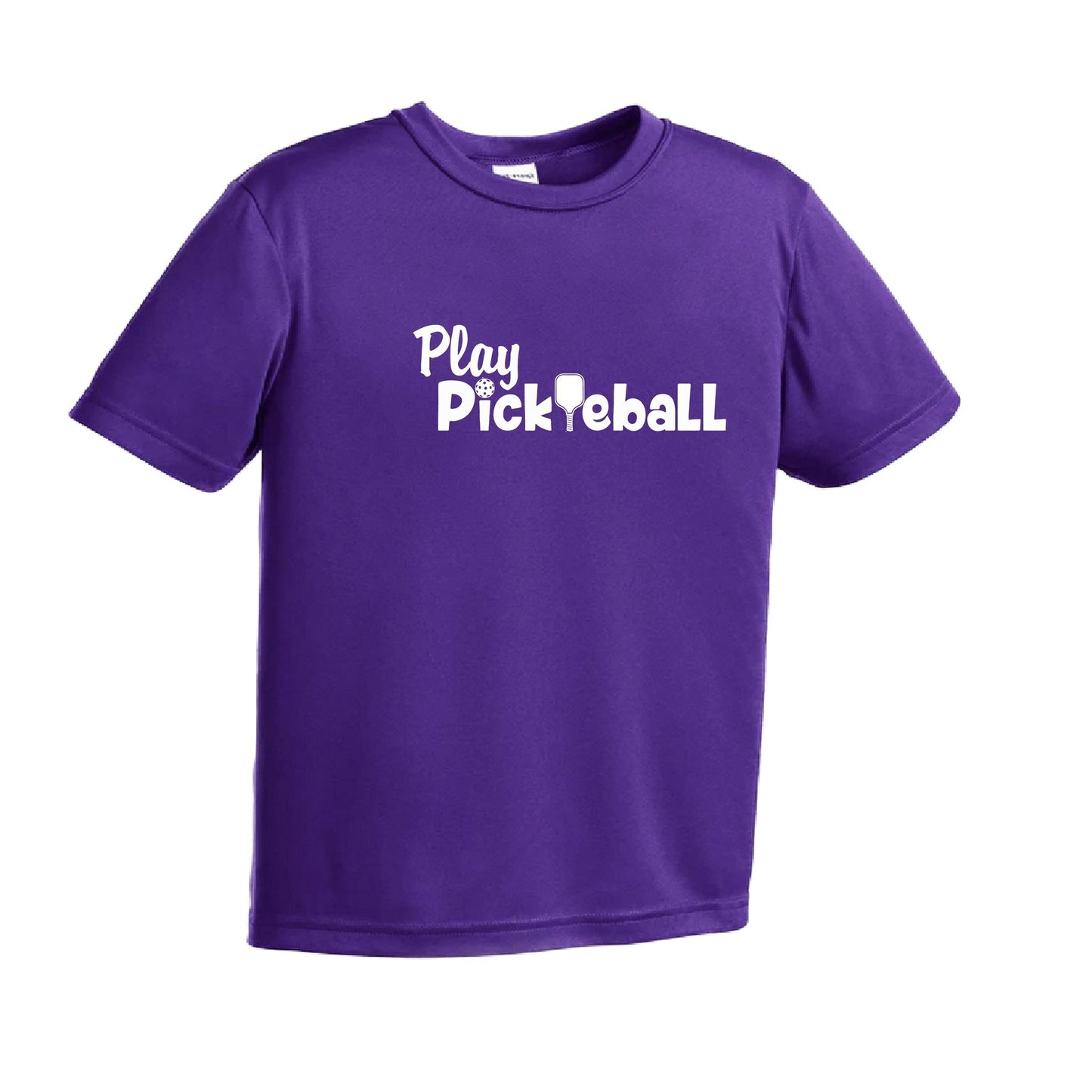 Play Pickleball | Youth Short Sleeve Pickleball Performance T-Shirts | 100% Polyester