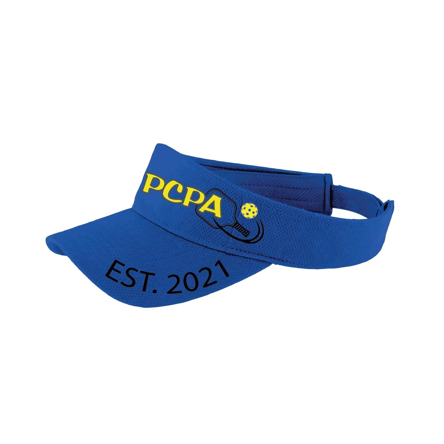 Pueblo County Pickleball Association (Black) | Pickleball Visors | Moisture Wicking 100% Polyester