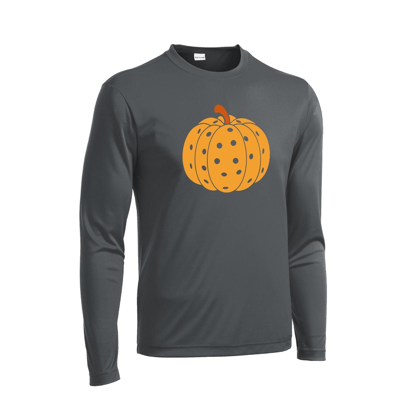 Pumpkin Pickleball | Men's Long Sleeve Athletic Performance T-Shirt | 100% Polyester