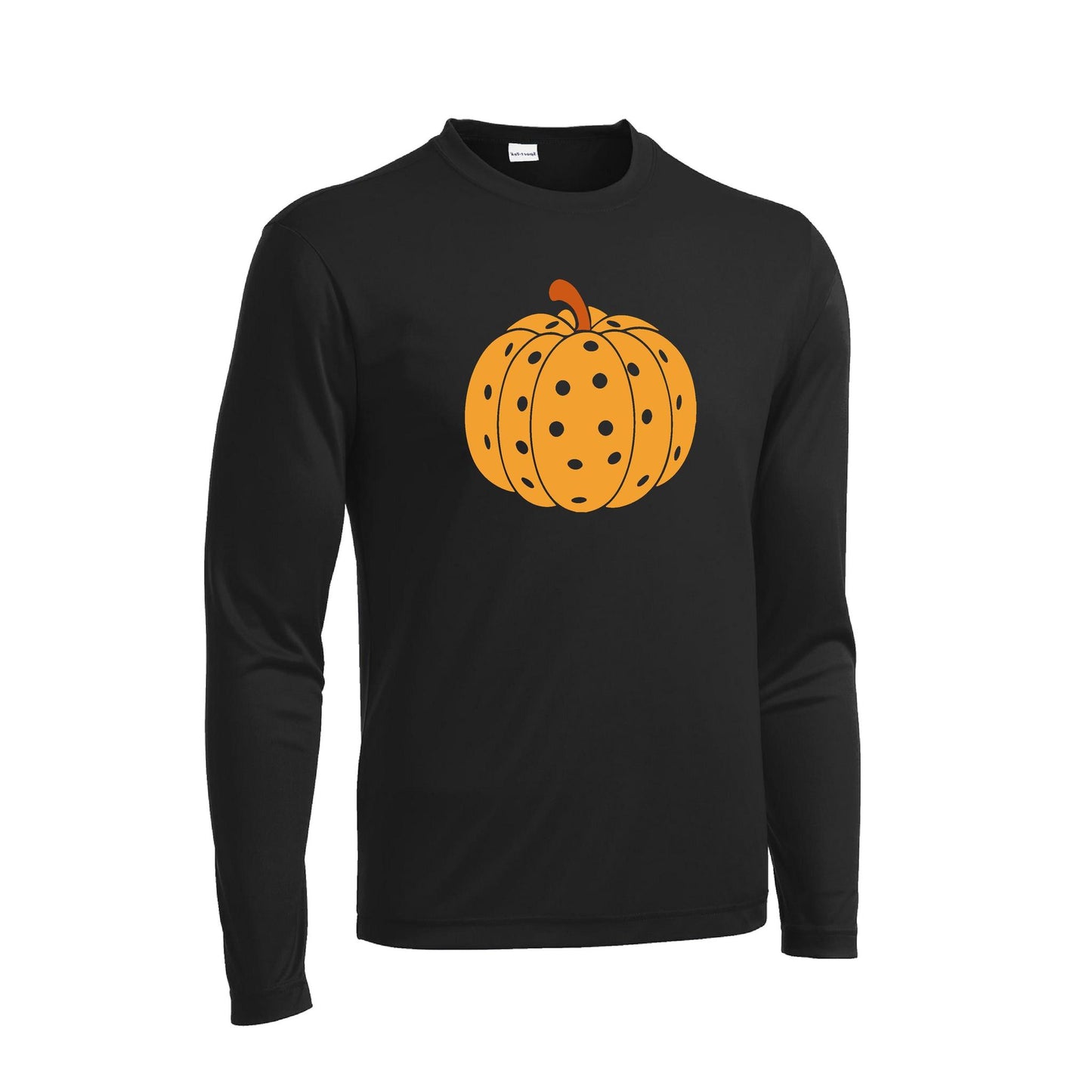 Pumpkin Pickleball | Men's Long Sleeve Athletic Performance T-Shirt | 100% Polyester